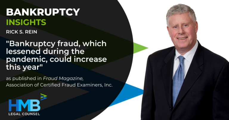 Rick Rien Published in Bankruptcy Fraud Magazine