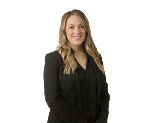 Trusts and Estates Attorney - Caitlyn E. Bunker, woman dressed in black business suit