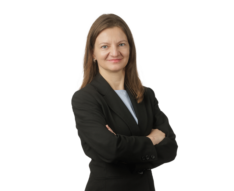 Corporate Paralegal - Valya Varbanova, woman dressed in black business suit